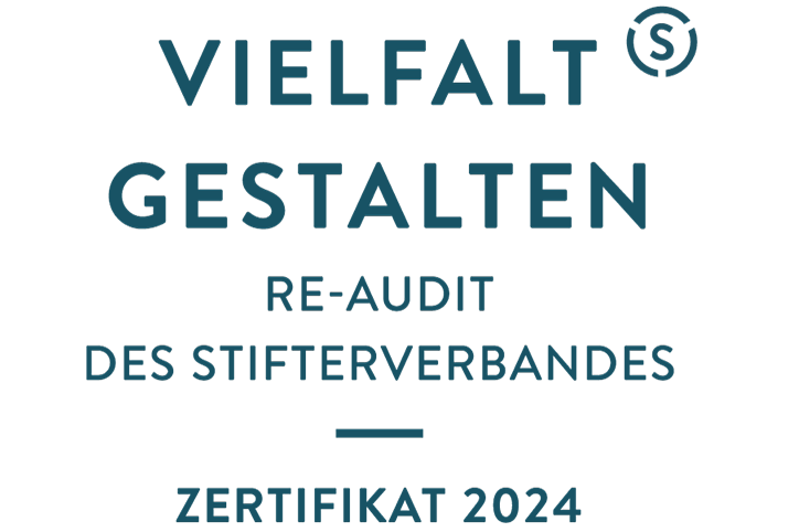 Vielfalt gestalten - Re-Audit des Stifterverbandes - Zertifikat 2024