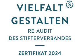 Vielfalt gestalten - Re-Audit des Stifterverbandes - Zertifikat 2024
