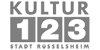 Kultur 123 Stadt Rüsselsheim - Logo