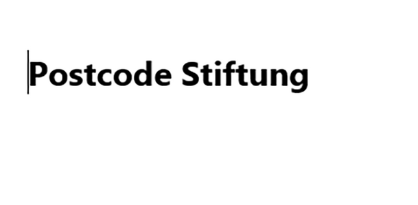 Postcode Stiftung - Logo