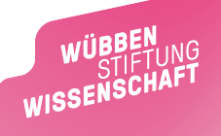 Sandpit-Förderung 2026 - Wübben Wissenschaftsstiftung gGmbH - Logo