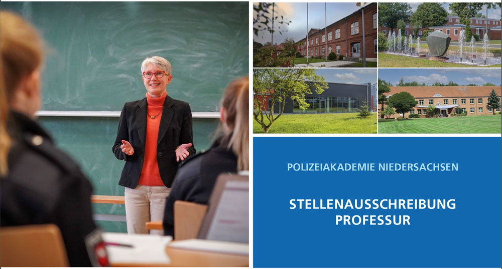 Professur im Fachbereich der Rechtswissenschaften - Polizeiakademie Niedersachsen - Polizeiakademie Niedersachsen - Header