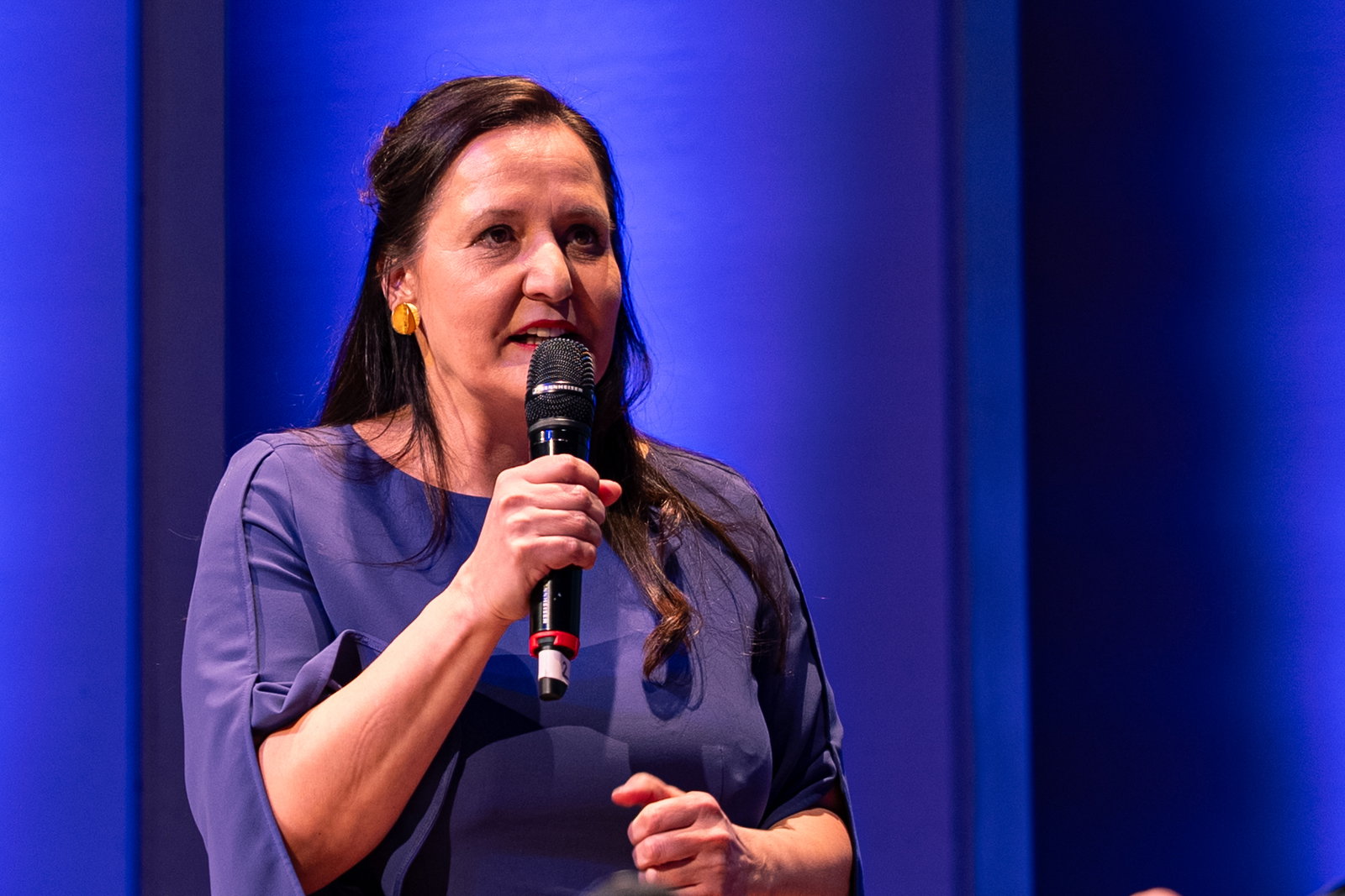 Dr. Manja Schüle beim Interview als Wissenschaftsministerin des Jahres 2026